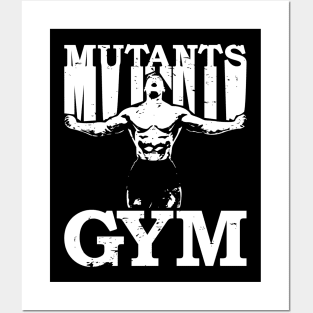 Mutants Gym Anabolic Bodybuilding Black Posters and Art